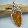 Amber Charm with Flakes v5