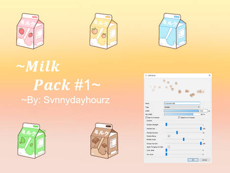 FireAlpaca Brush Milk Pack #1