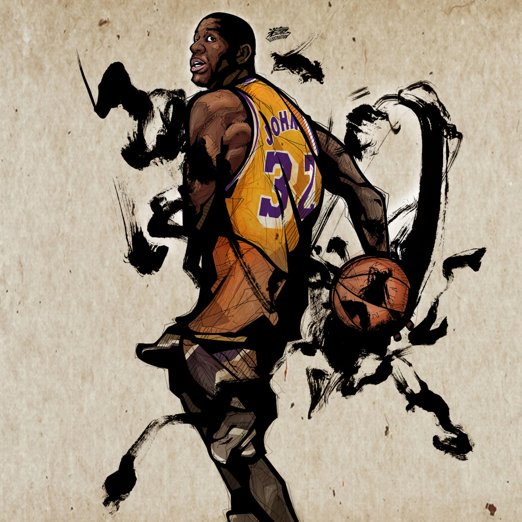 Magic Johnson Custom Magic Johnson by kwangki on DeviantArt