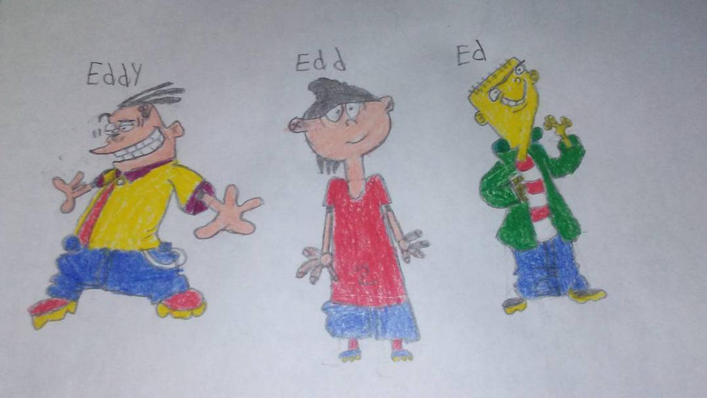 Ed Edd N Eddy drawing attempt (The Eds) by BeastmodeGuNs