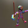 Multi-Colored Toy Justice Knight Sculpt