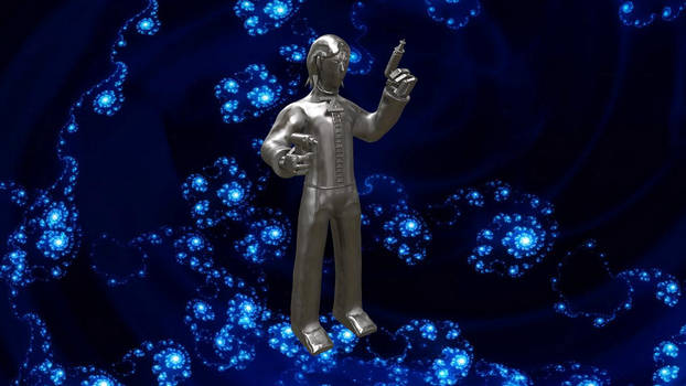 Justin Z Silver Sculpt With Background