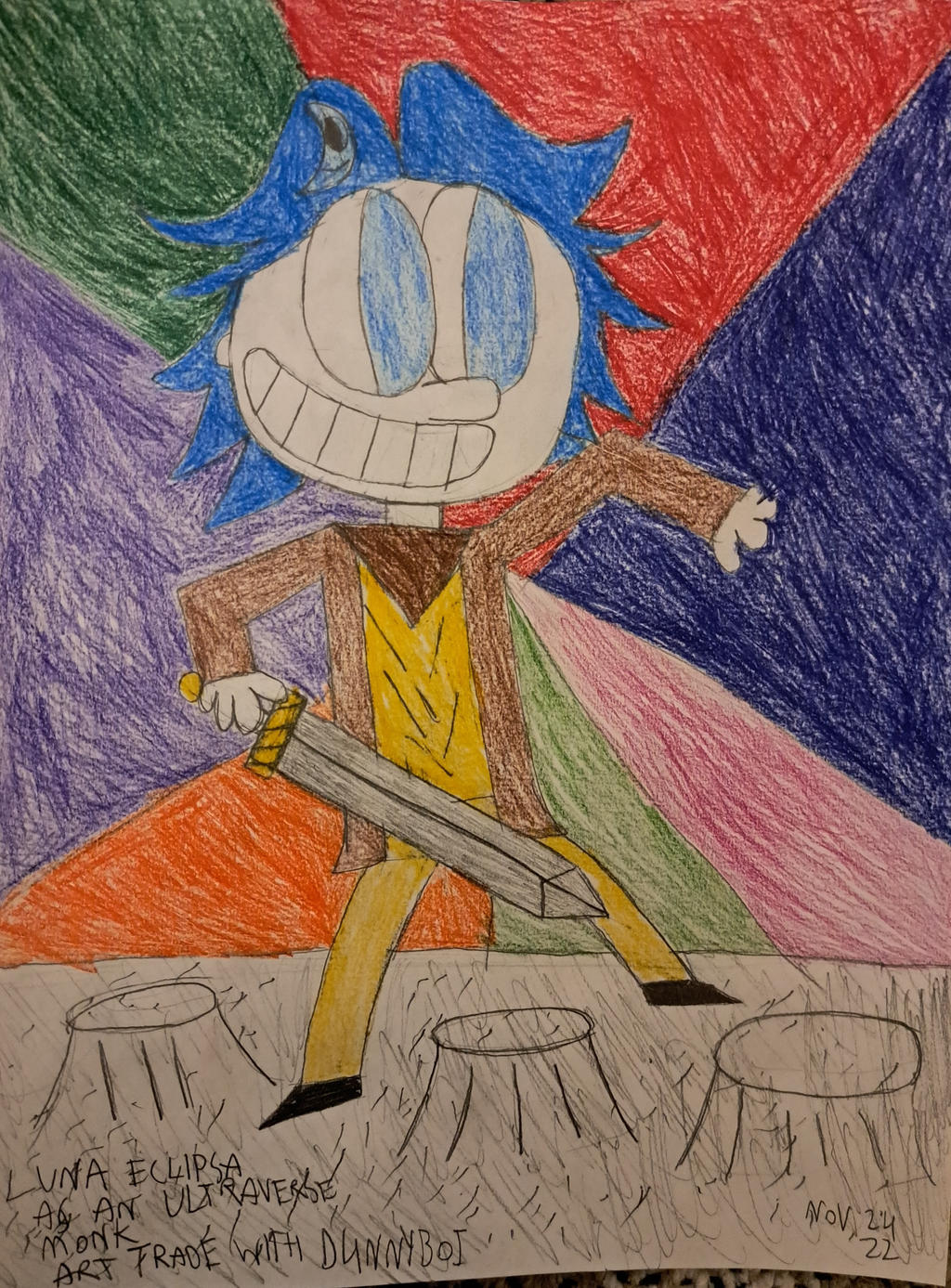 Luna Eclipsa as an Ultraverse Monk Art Trade with