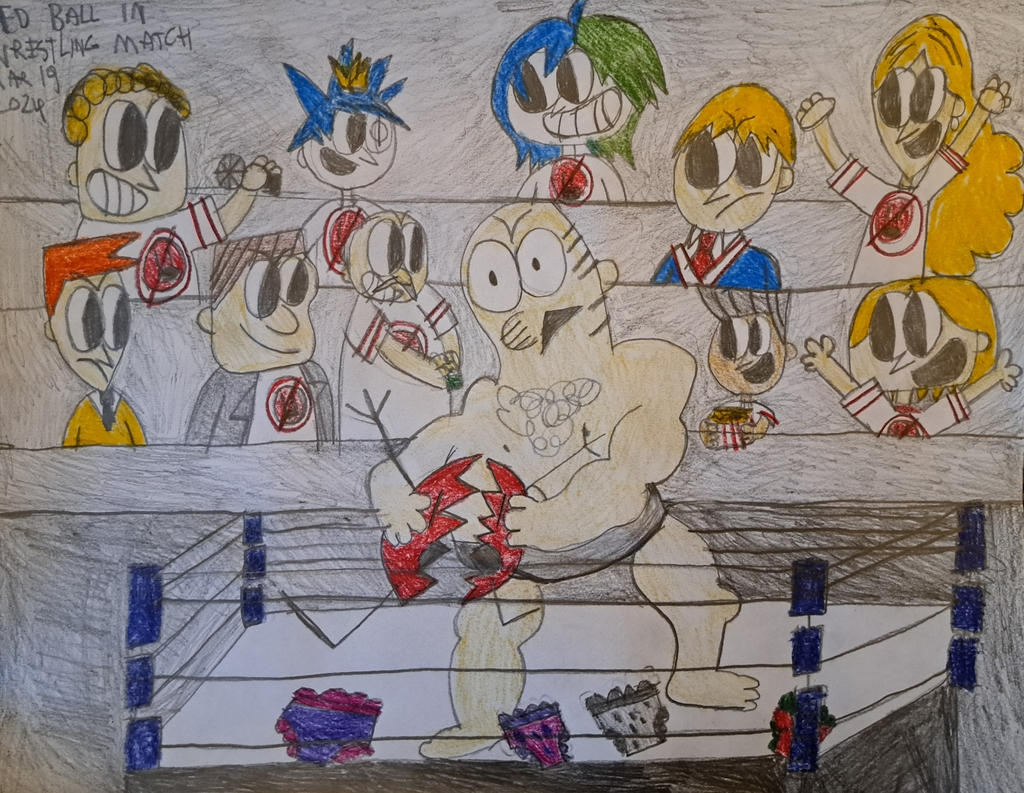 Red Ball in Wrestling Match