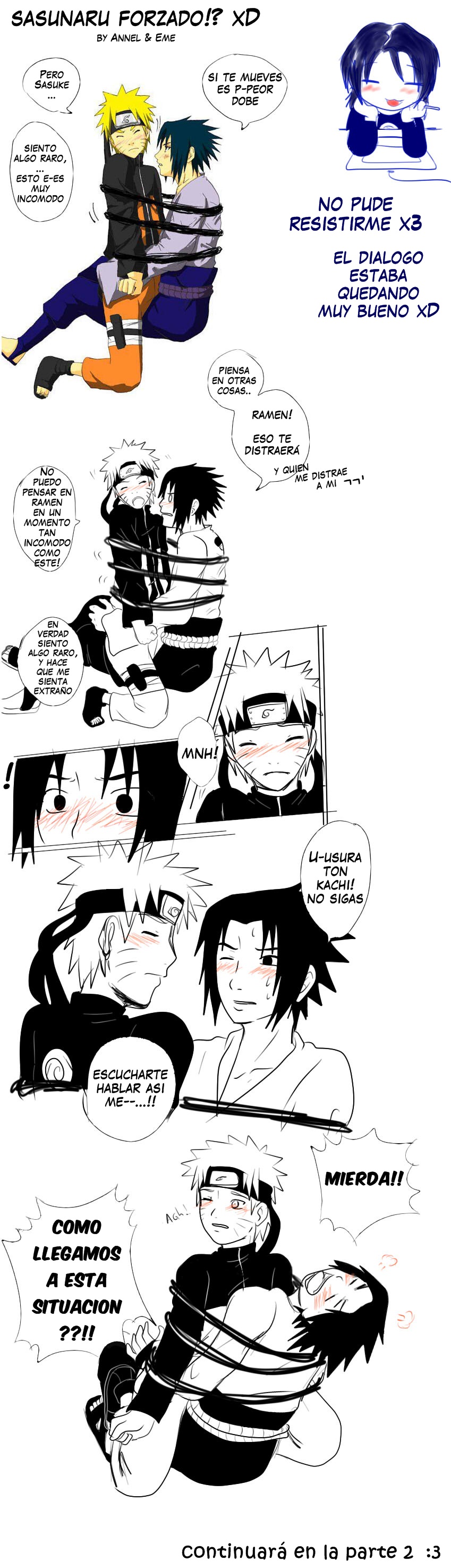 SasuNaru a la fuerza??