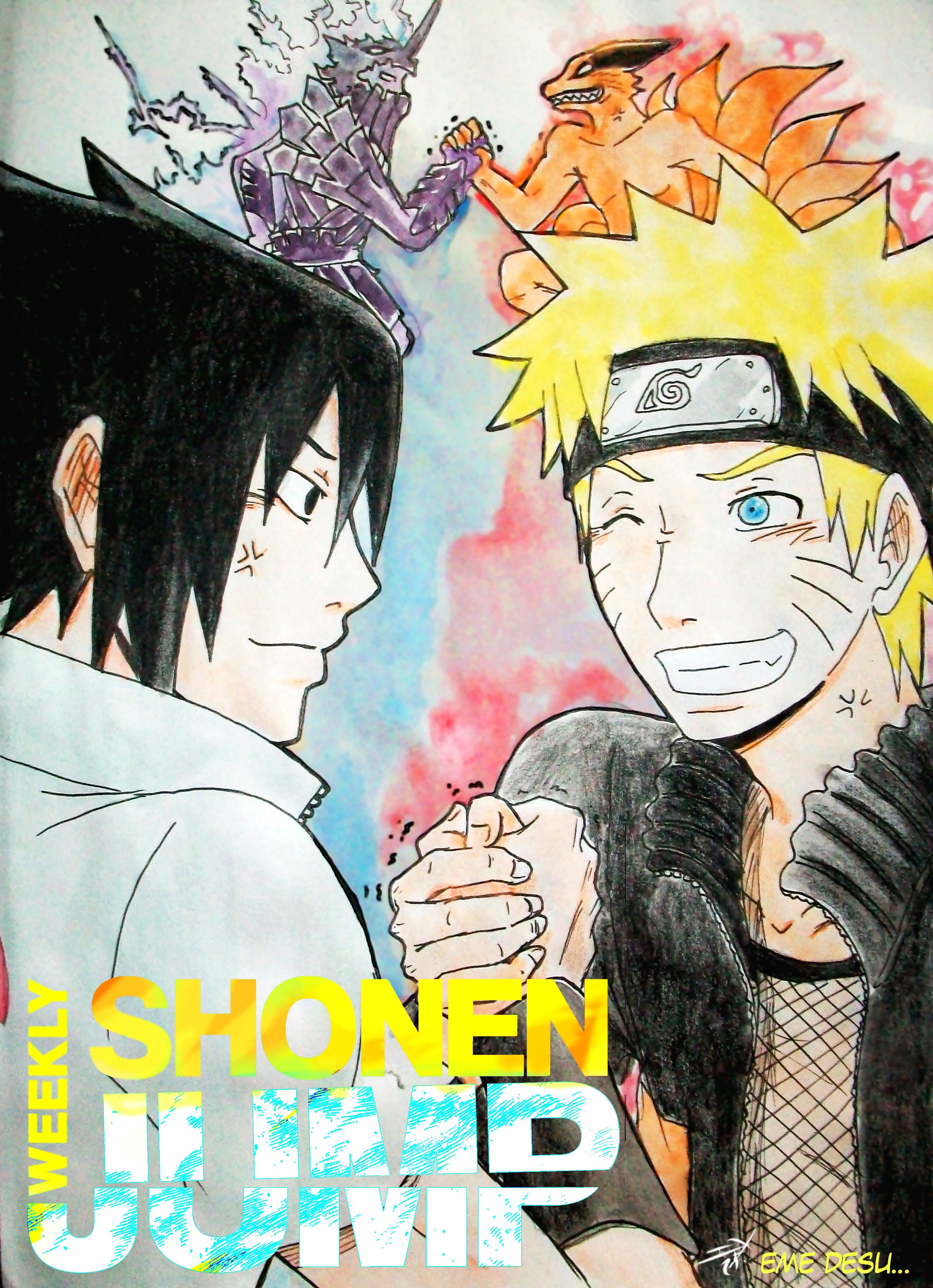 Shonen Jump Naruto Cover contest 2014.