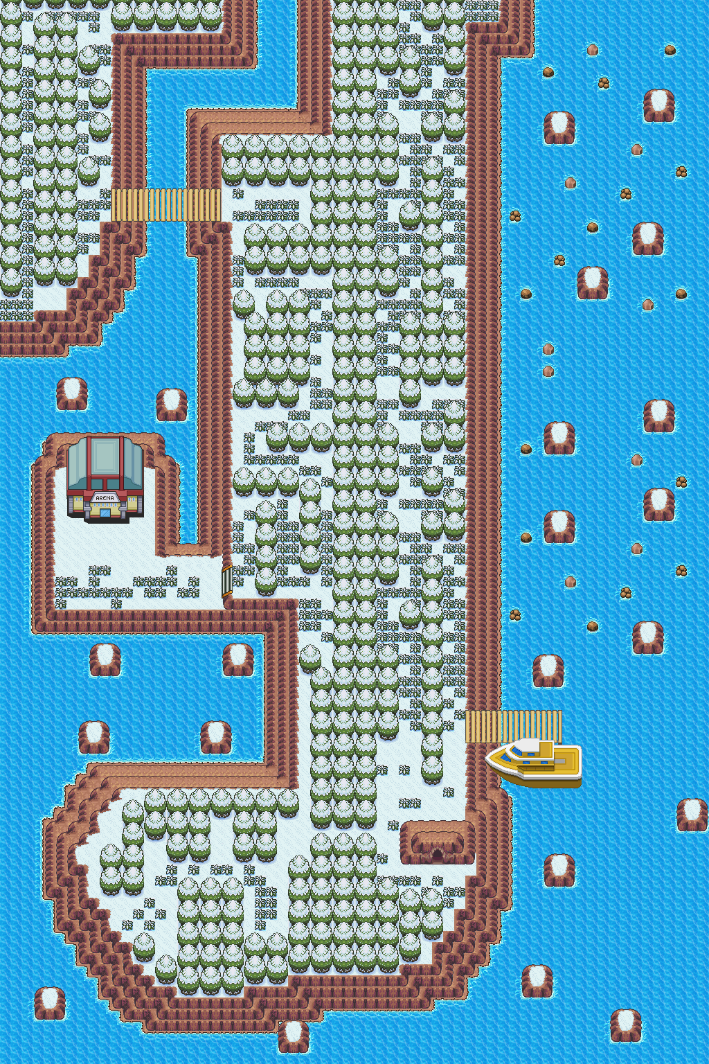 Pokemon Style Free Monster MMORPG Map South Spur