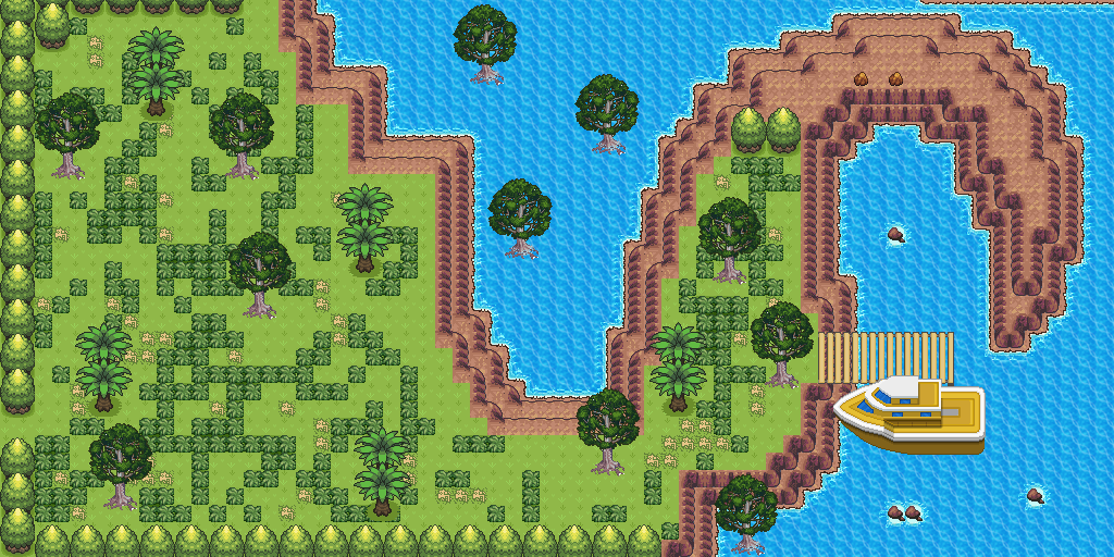 Pokemon Style Monster MMORPG Map Crane Penninsula