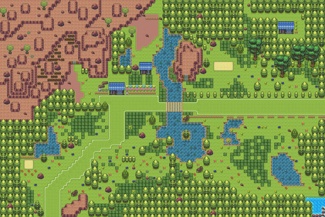 Pokemon Map Environments Pokemon Style Monster MMORPG Map Central Plains by MonsterMMORPG on ...