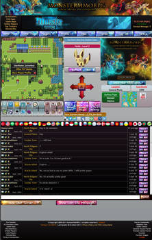 Pokemon Style Monster MMORPG Game Page Screenshot