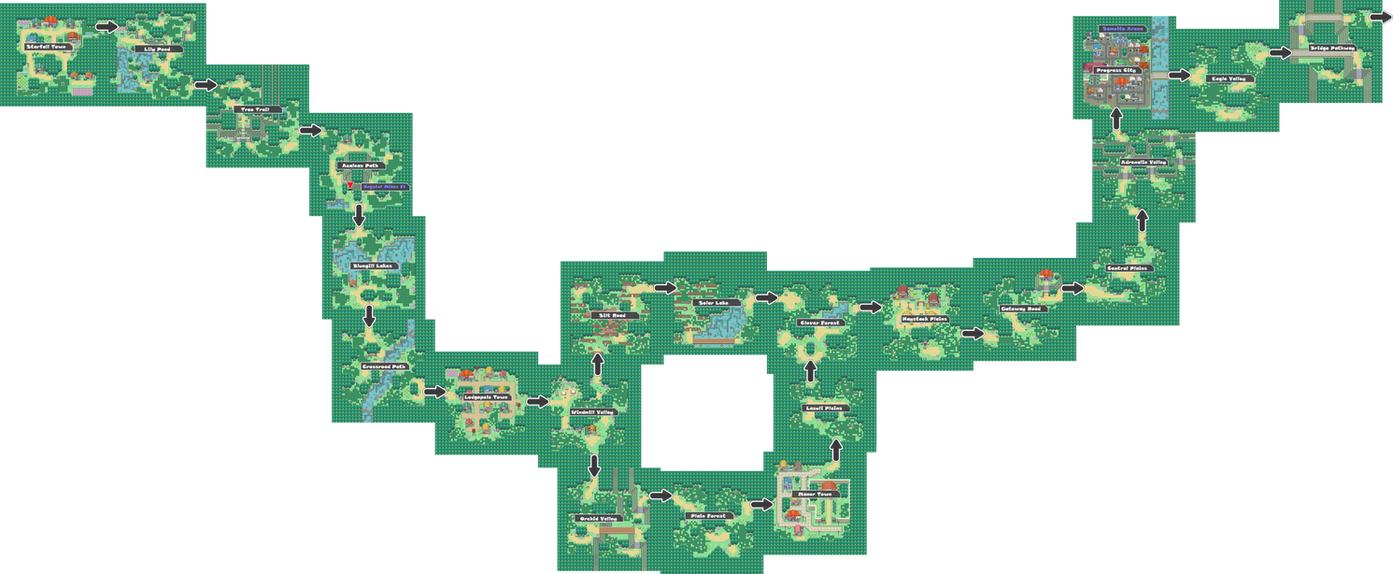 Pokemon Like Monster MMORPG V2 Zone 1 World Map by MonsterMMORPG