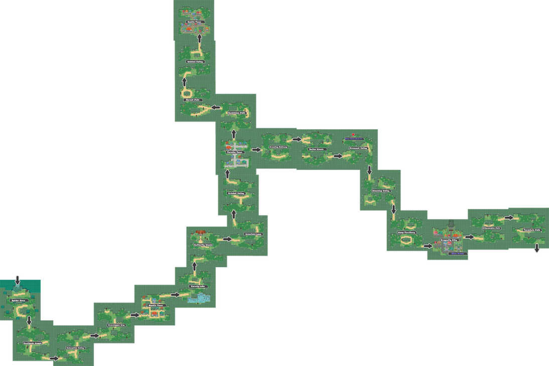 Pokemon Like Monster MMORPG V2 Zone 3 World Map by MonsterMMORPG