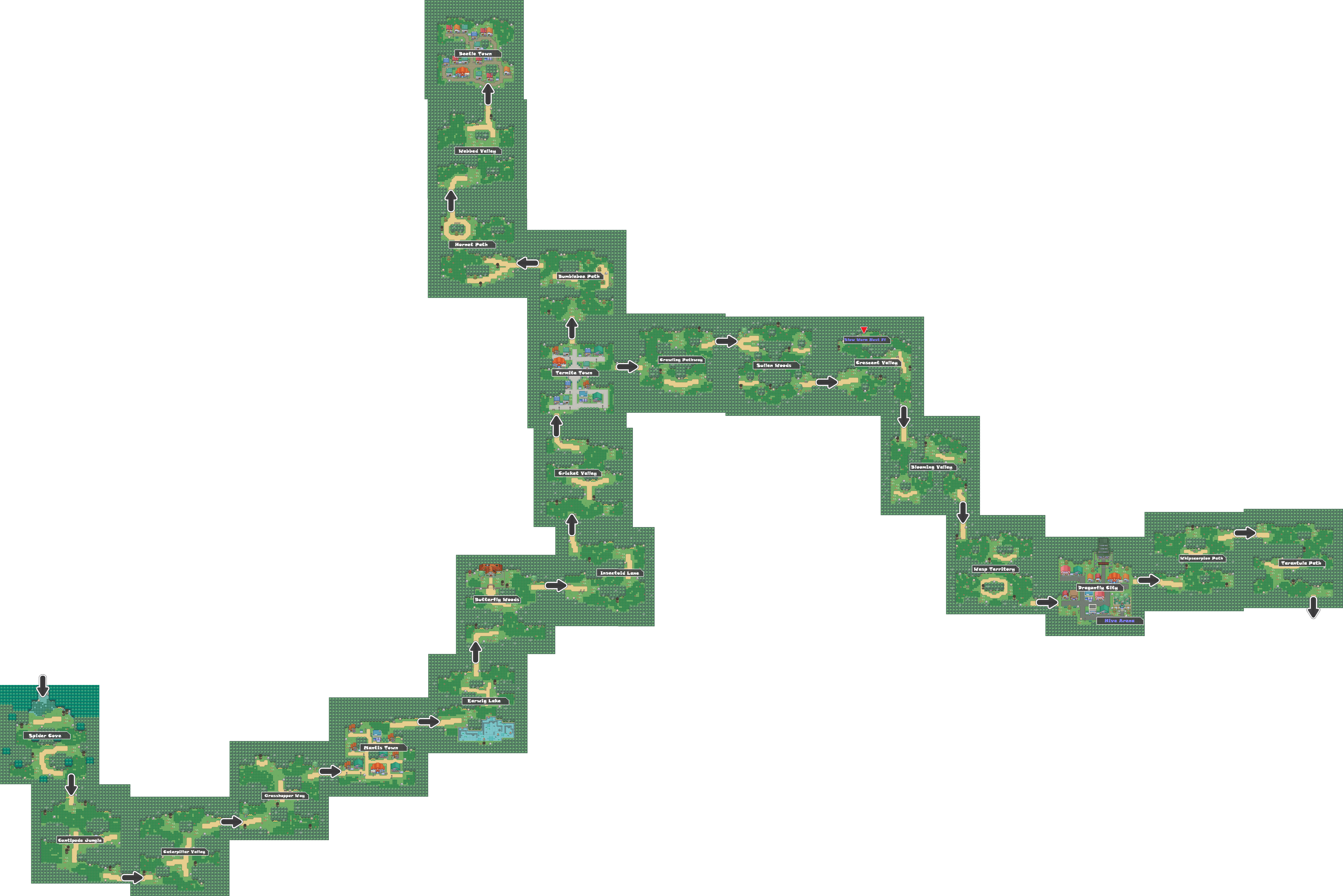 Pokemon Like Monster MMORPG V2 Zone 3 World Map by MonsterMMORPG