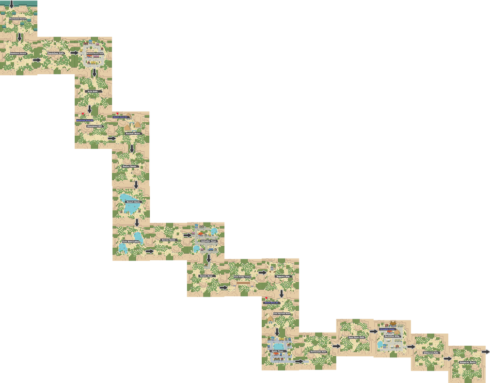 Pokemon Like Monster MMORPG V2 Zone 7 World Map by MonsterMMORPG