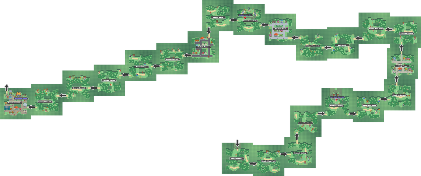 Pokemon Like Monster MMORPG V2 Zone 10 World Map by MonsterMMORPG