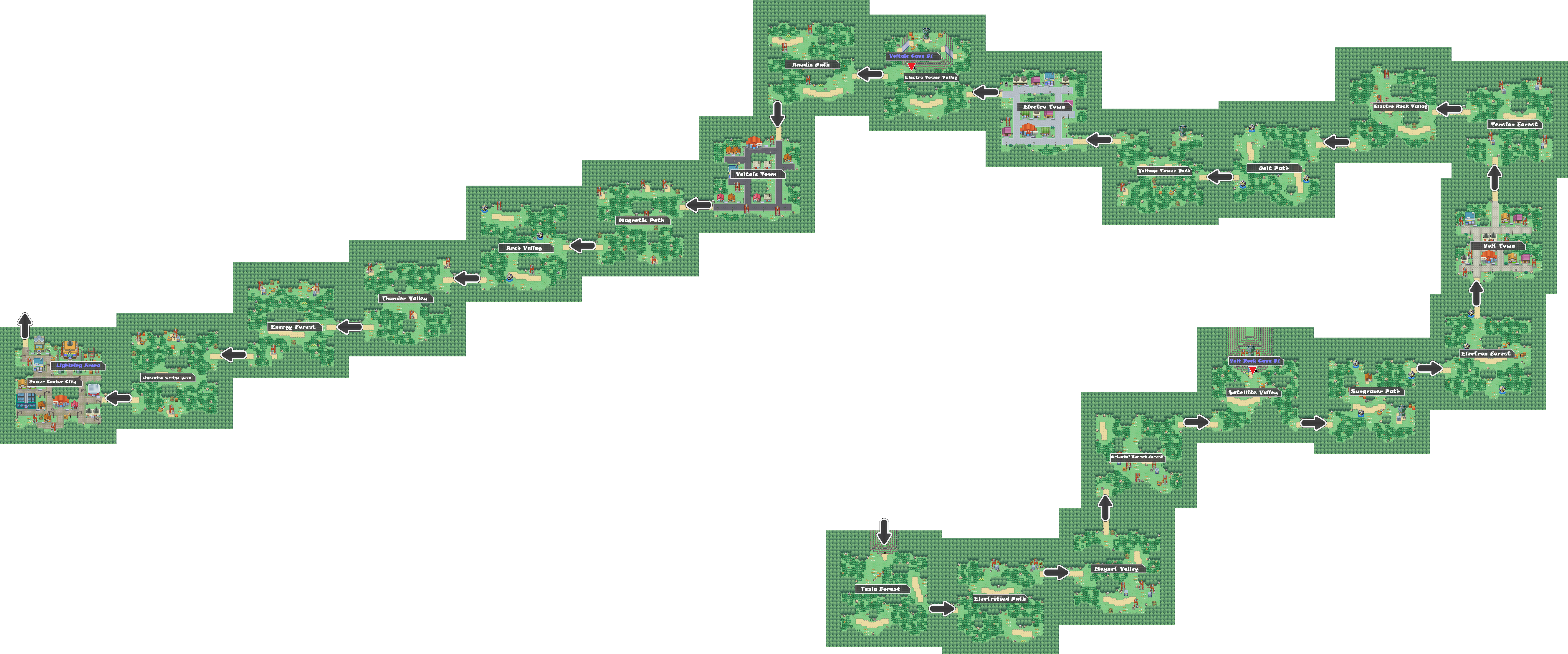Pokemon Like Monster MMORPG V2 Zone 10 World Map by MonsterMMORPG