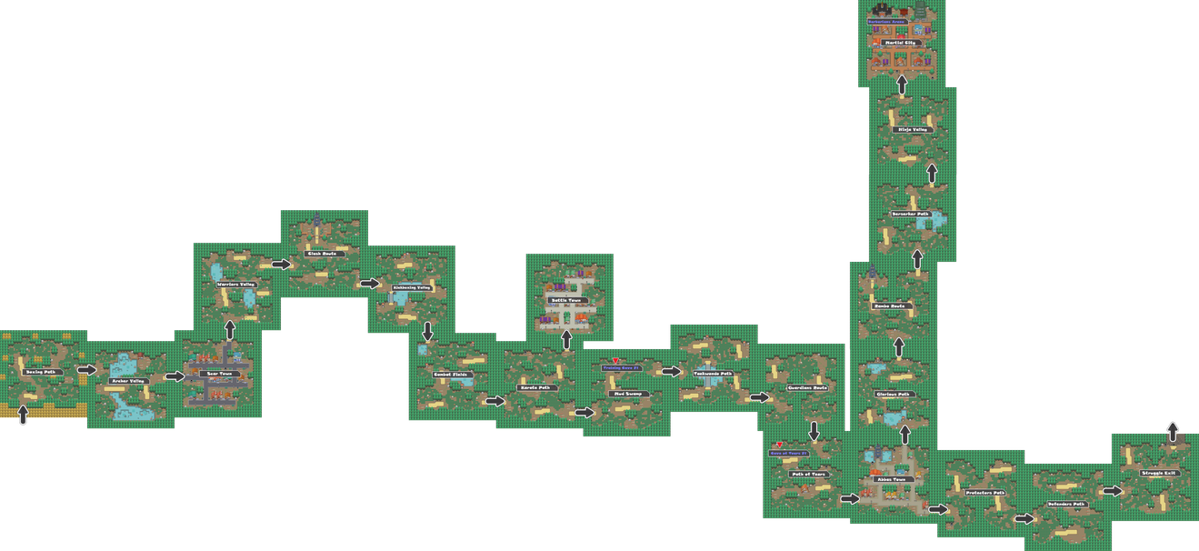 Pokemon Like Monster MMORPG V2 Zone 12 World Map by MonsterMMORPG