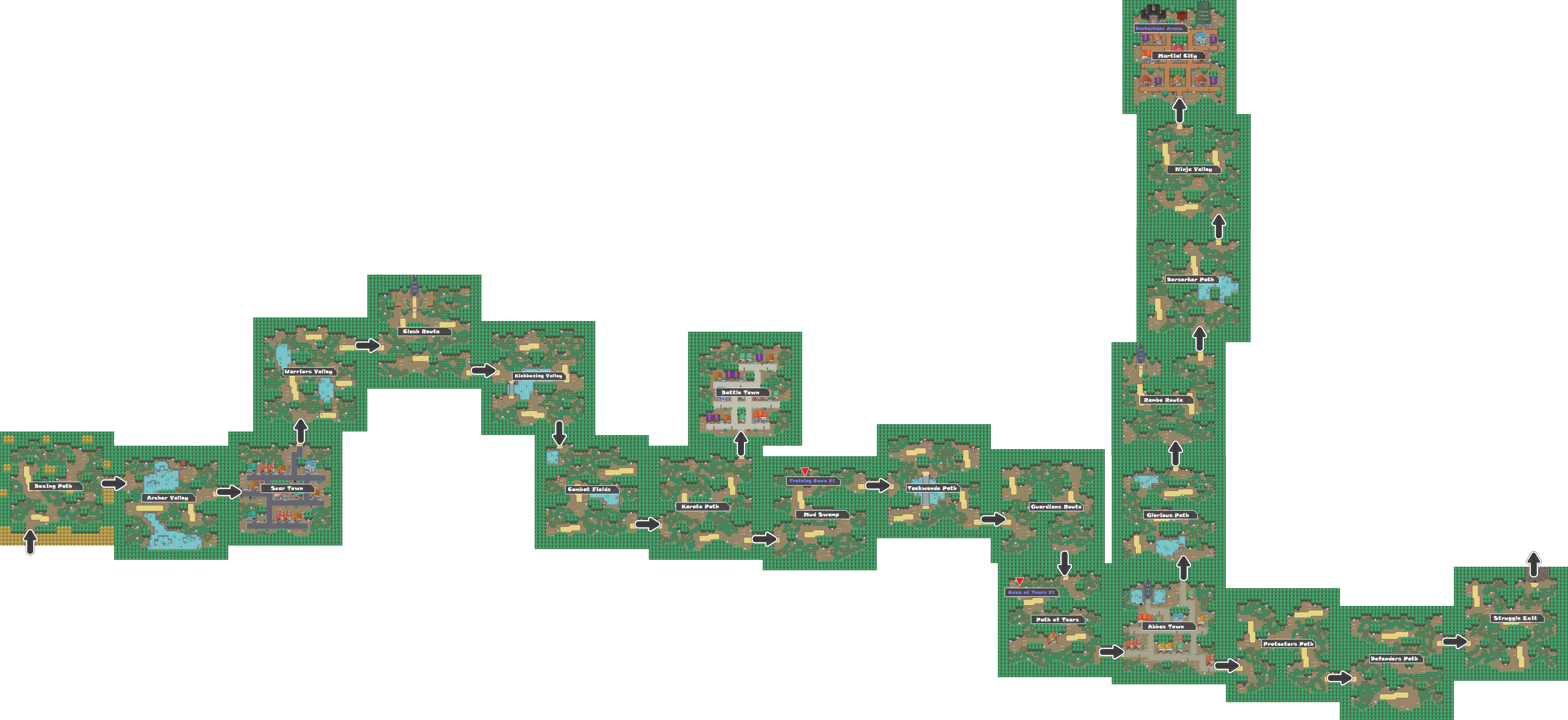 Pokemon Like Monster MMORPG V2 Zone 12 World Map by MonsterMMORPG