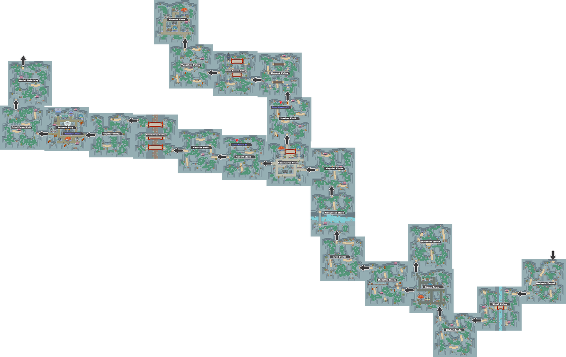 Pokemon Like Monster MMORPG V2 Zone 13 World Map by MonsterMMORPG