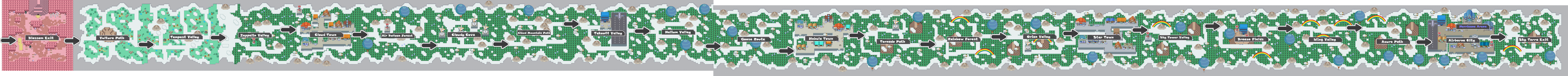 Pokemon Like Monster MMORPG V2 Zone 15 World Map by MonsterMMORPG