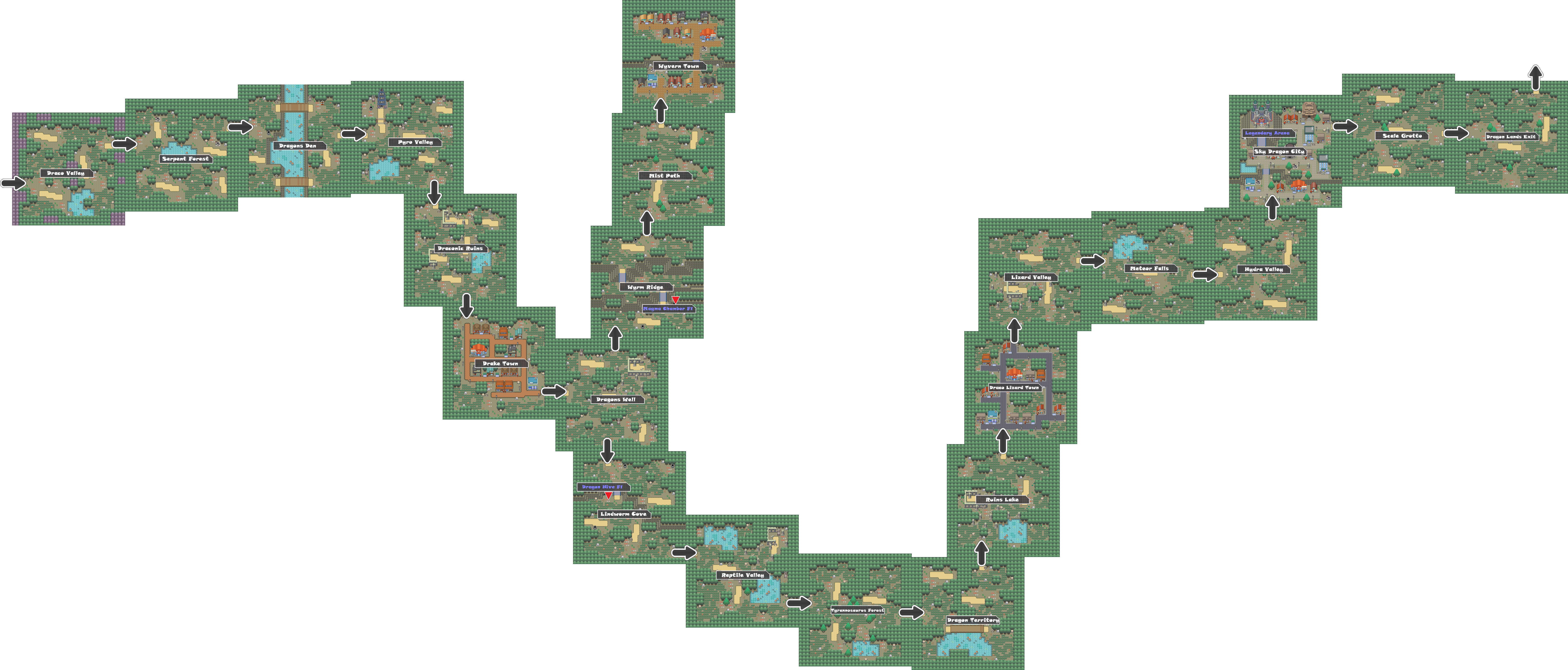 Pokemon Like Monster MMORPG V2 Zone 17 World Map by MonsterMMORPG