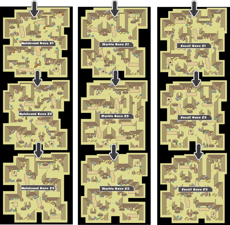 Zone 7 Ground Caves Zone Map Pokemon Like MMORPG by MonsterMMORPG