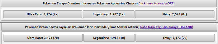 Pokemon Escape Counters