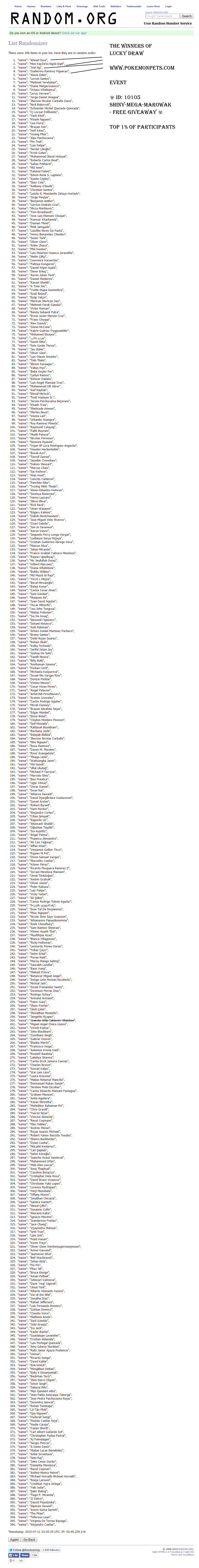 10105 Shiny-Mega-Marowak - Free Giveaway Winners