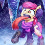 Apple Bloom in Snow