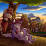 Ponyville Overlook - Commission