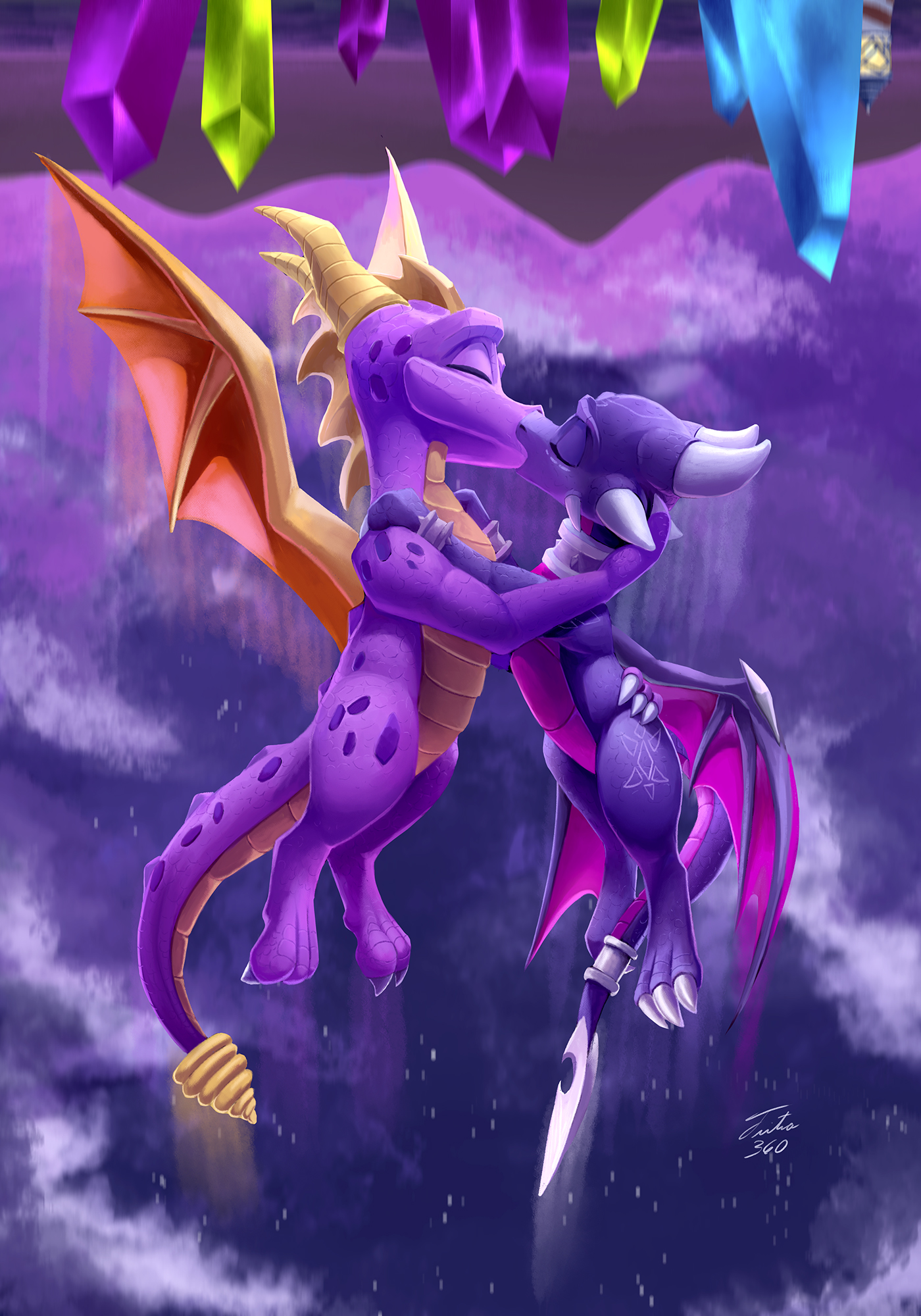 Spyro Night Flight by Tsitra360 on DeviantArt.