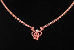 Handwrapped Copper Heart by JanecShannon