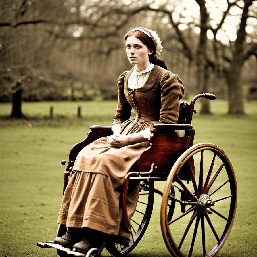 Pretty Irish polio survivor in 1850's Eire