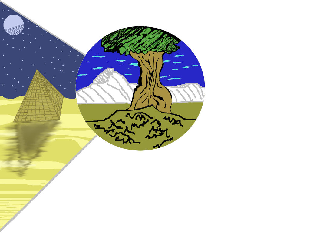 Two parts of a world by TryHardArtistG on DeviantArt