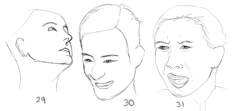 Five Minute Faces #29-31