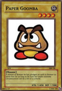 Paper Goomba card