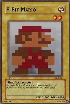 8-bit mario card