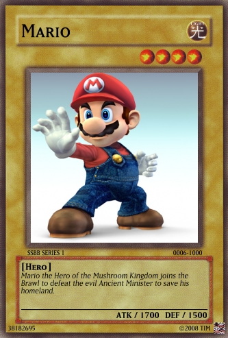 Mario Card 6 SSBB SERIES 1