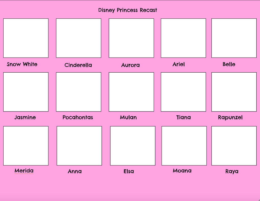 Disney Princess Recast by isathekittypan on DeviantArt