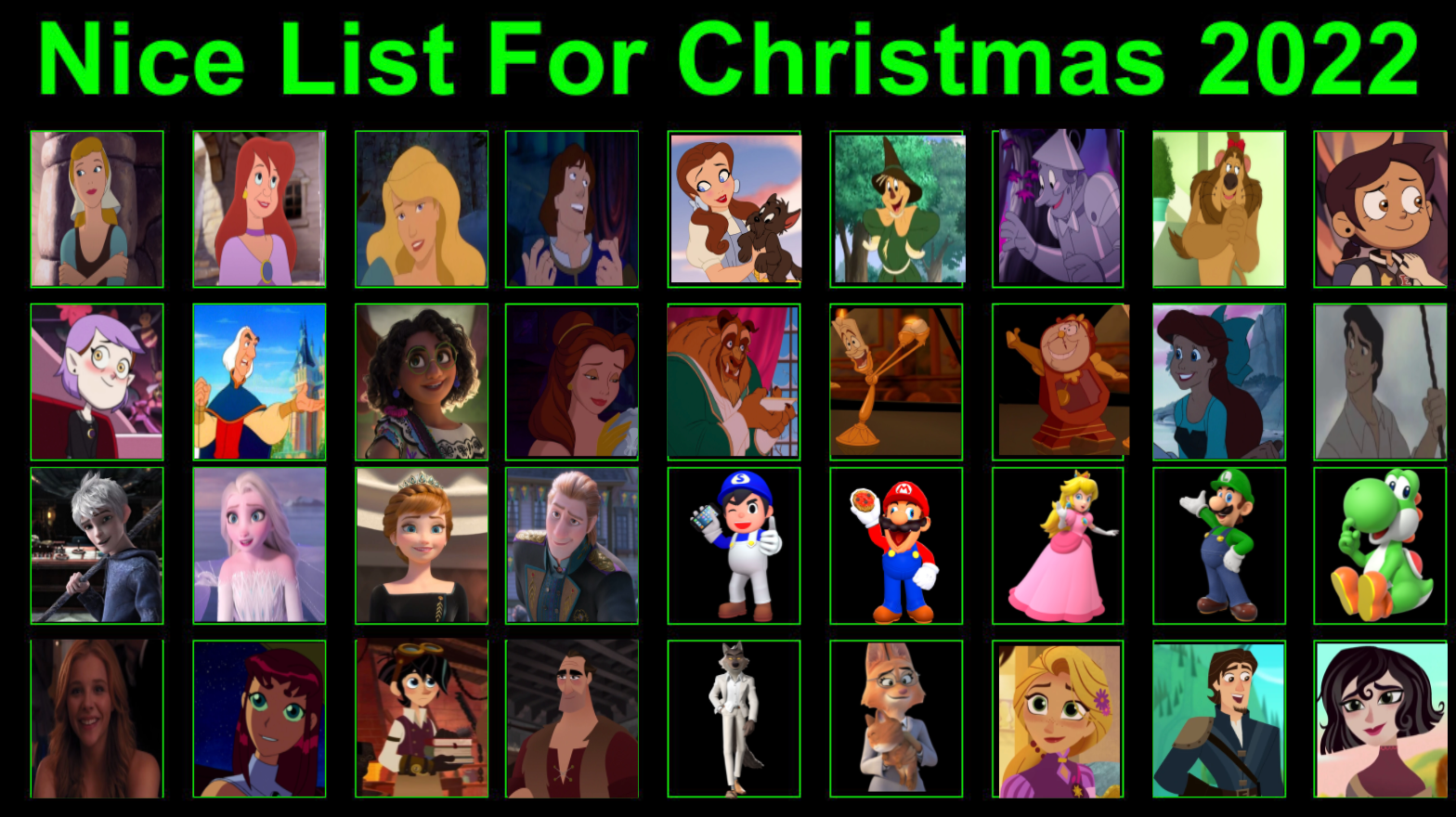 My Nice list for 2022 by isathekittypan on DeviantArt