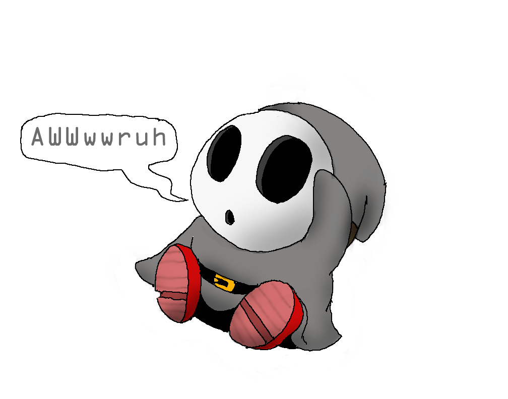 Grey Shy Guy