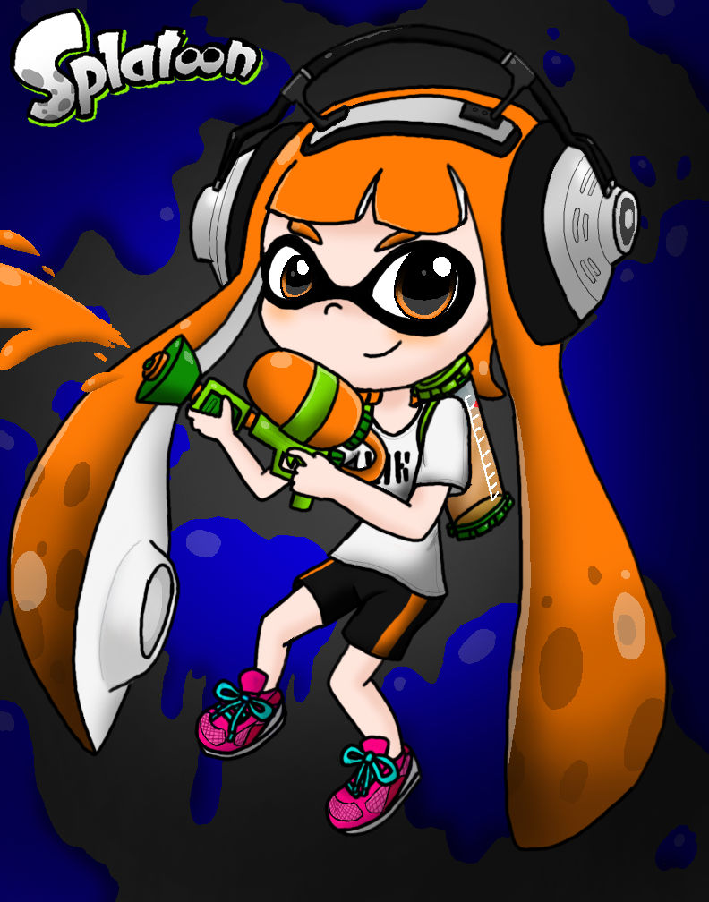 Splatoon (Orange Inkling Girl) by Rotommowtom on DeviantArt