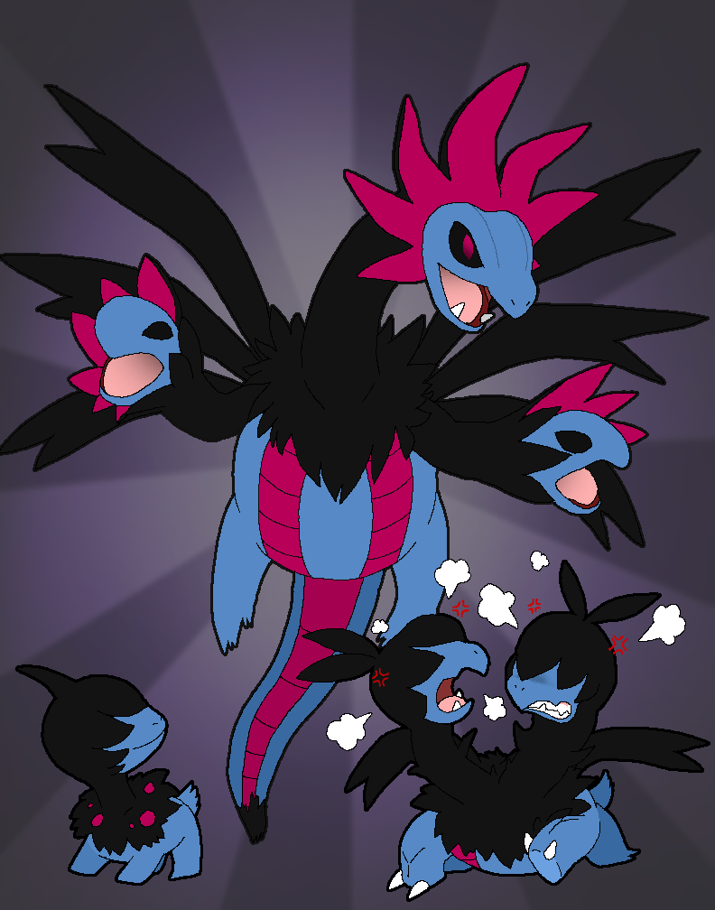 Deino and Evolutions by Rotommowtom on DeviantArt