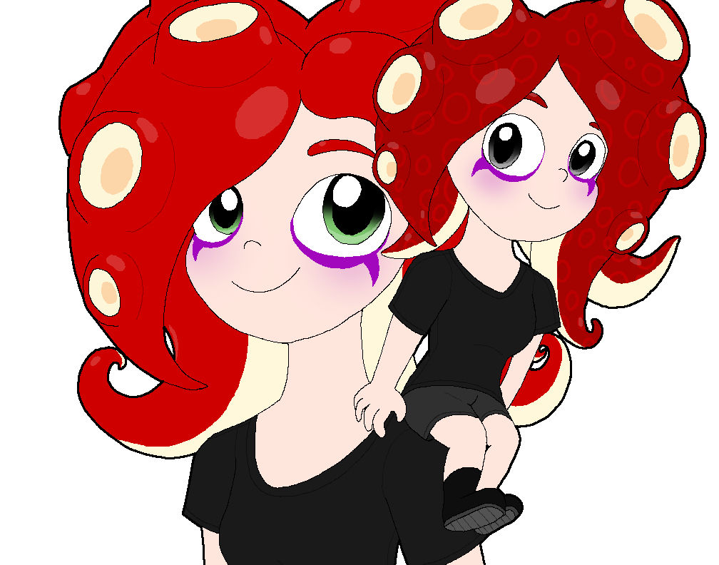 Blue Ringed Octoling Octoling and Blue Ring Octoling by Rotommowtom on DeviantArt