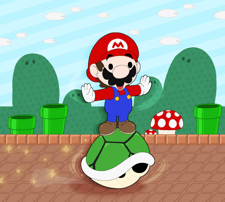 Mario Riding Shell MarioStuffs - Super Mario Shell Spin Slide Ride by Rotommowtom on ...