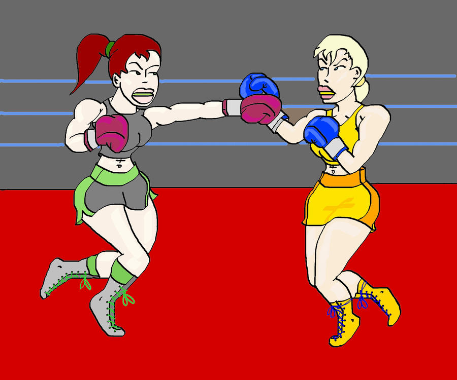Boxing Comic Cartoon Female Boxing on Female-Boxing - DeviantArt