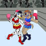 The Fireball vs the Scrapyard Dog - colored