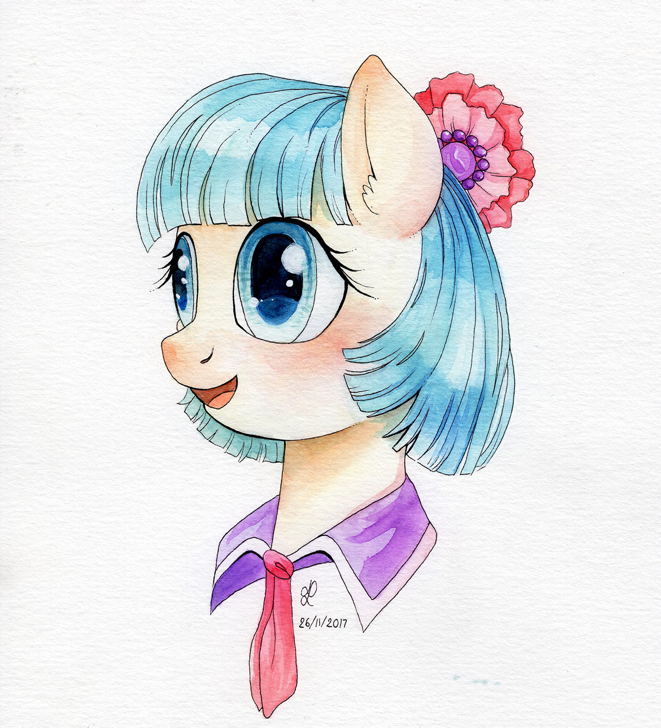 Coco Pommel watercolor