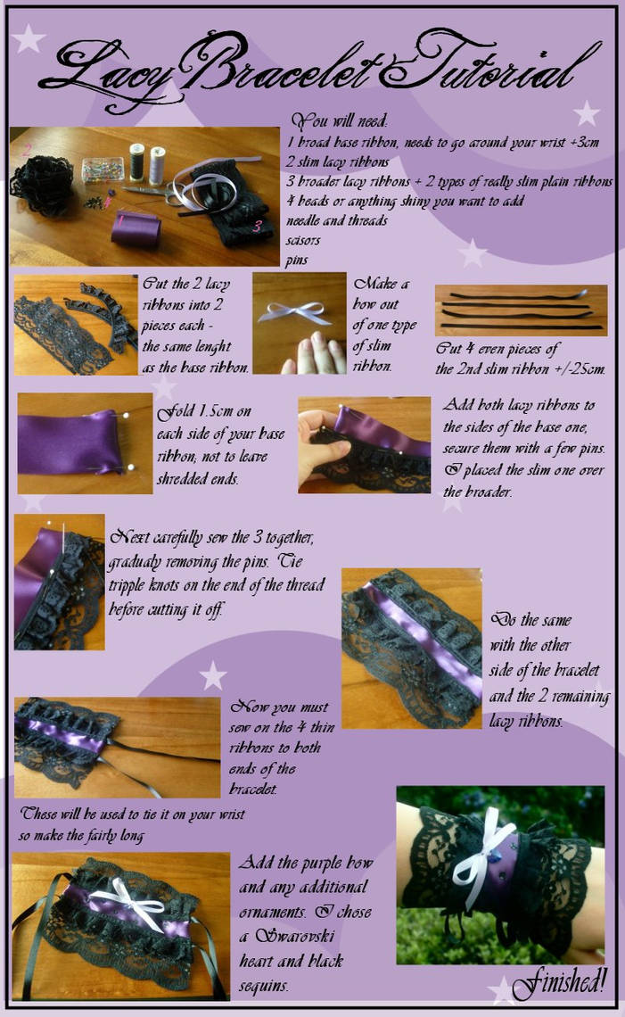 Sila's Lacy Bracelet Tutorial by Silatham