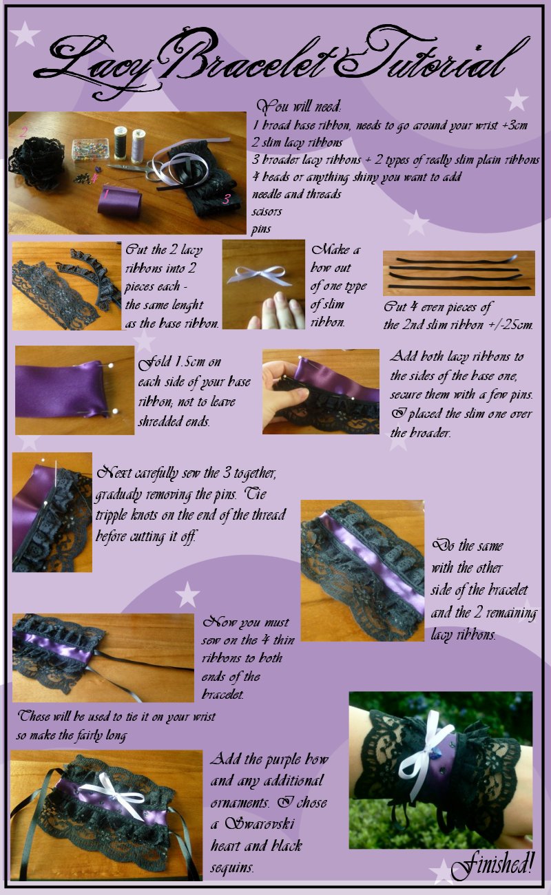 Sila's Lacy Bracelet Tutorial by Silatham